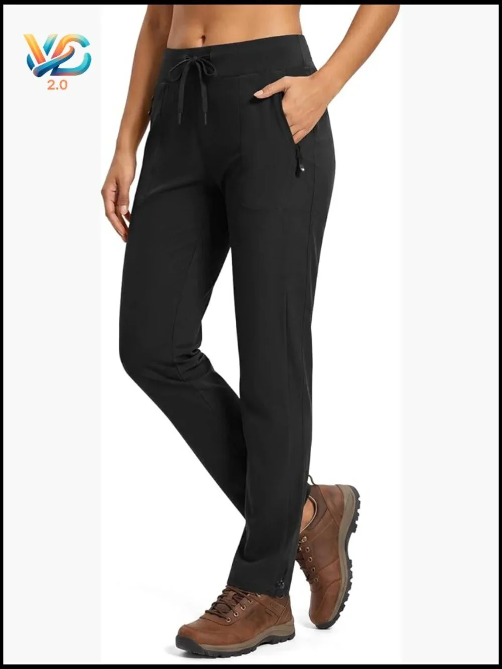 Women's Lightweight Quick Dry Hiking Pants with Zipper Pockets